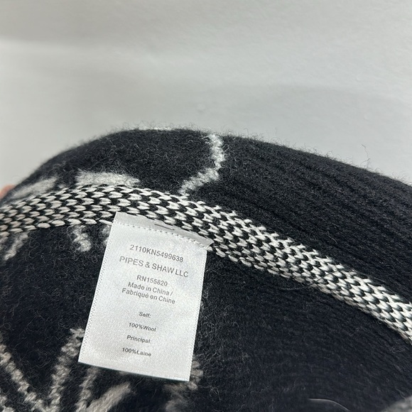 Veronica Beard Carrington Jacket Knit Coat Belted Wool Aztec Black White Size XL - Picture 11 of 13